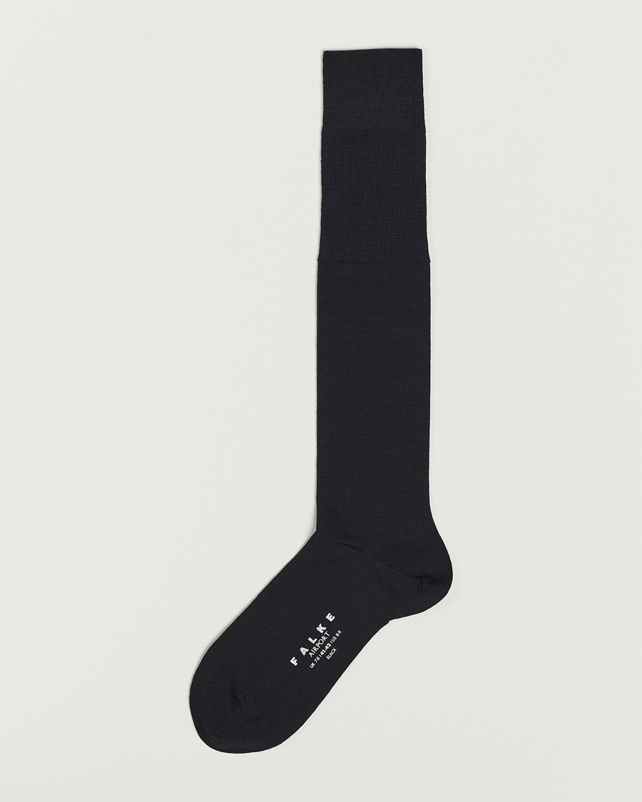 Falke Airport Knee Socks Black – Nero