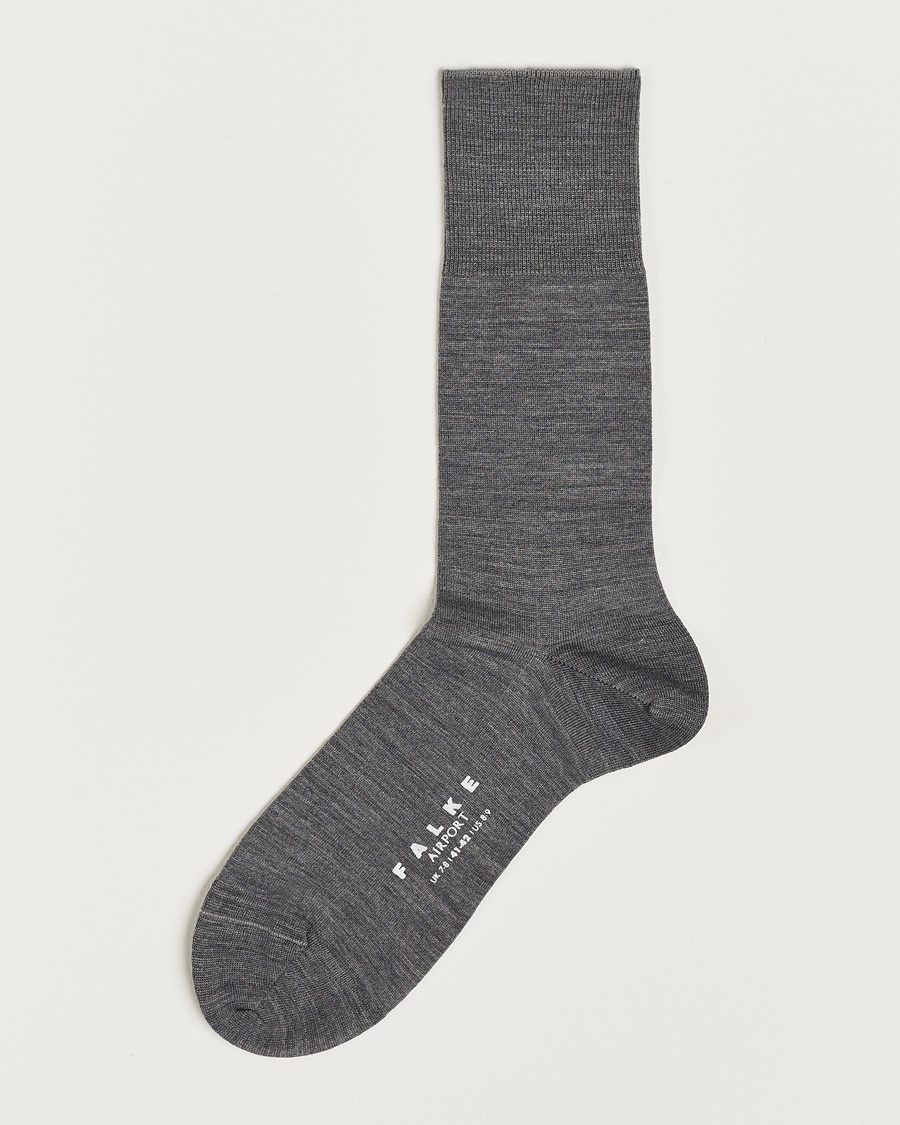 Falke Airport Socks Grey Melange – Grigio