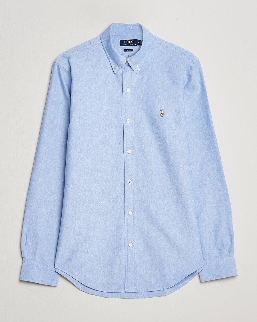 Polo Ralph Lauren Slim Fit Shirt Oxford Blue – Blu