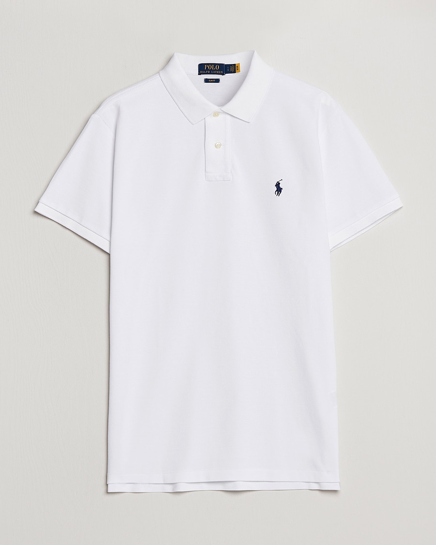 Polo Ralph Lauren Slim Fit Polo White – Bianco