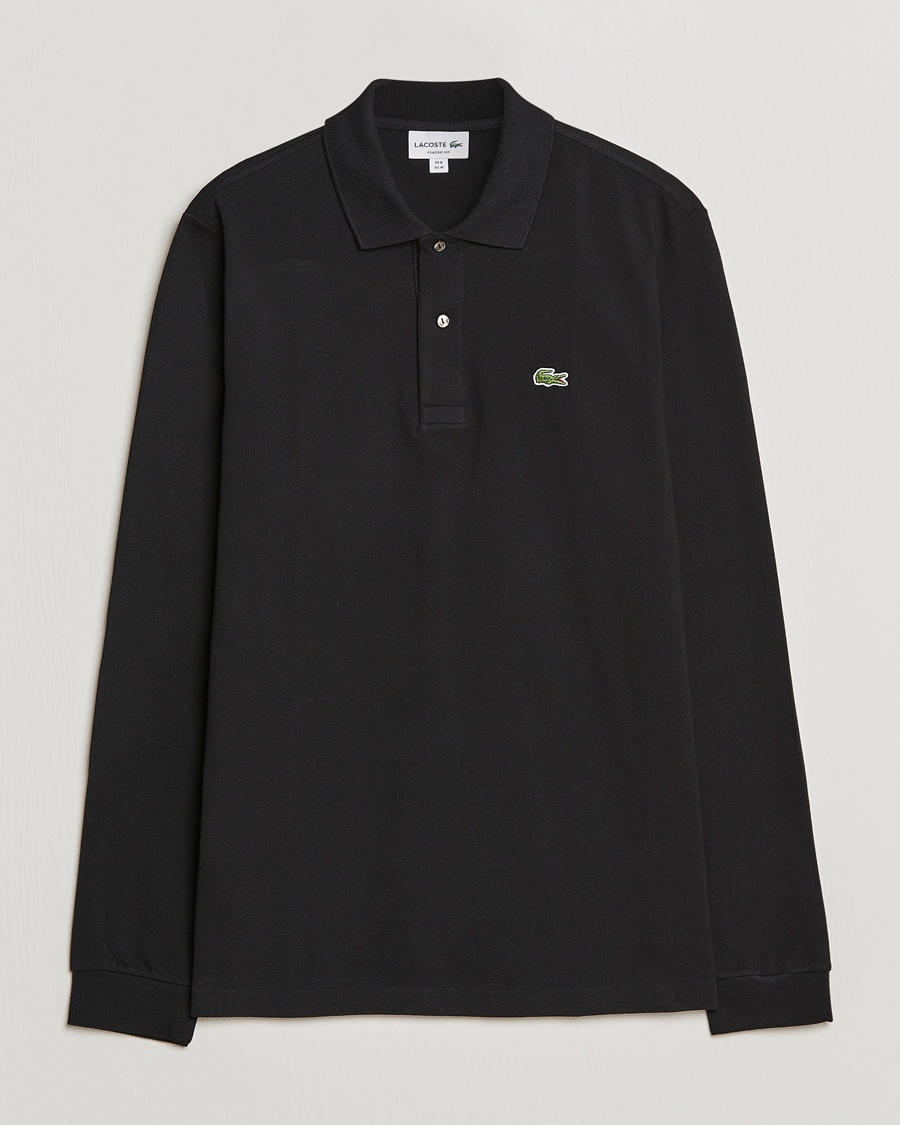 Lacoste Original Long Sleeve Polo Piké Black – Nero
