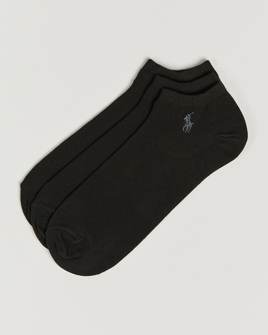 Polo Ralph Lauren 3-Pack Ghost Sock Black – Nero