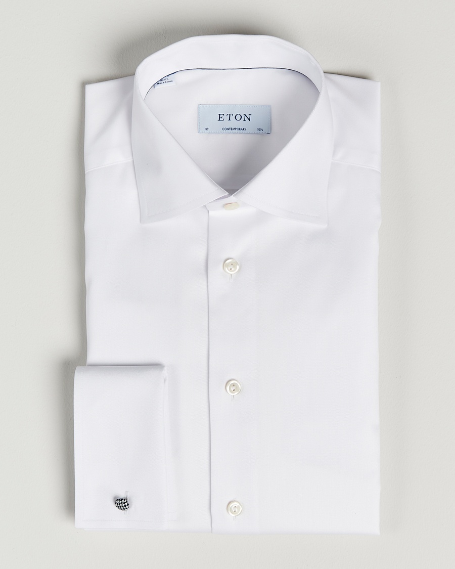 Eton Contemporary Fit Shirt Double Cuff White – Bianco