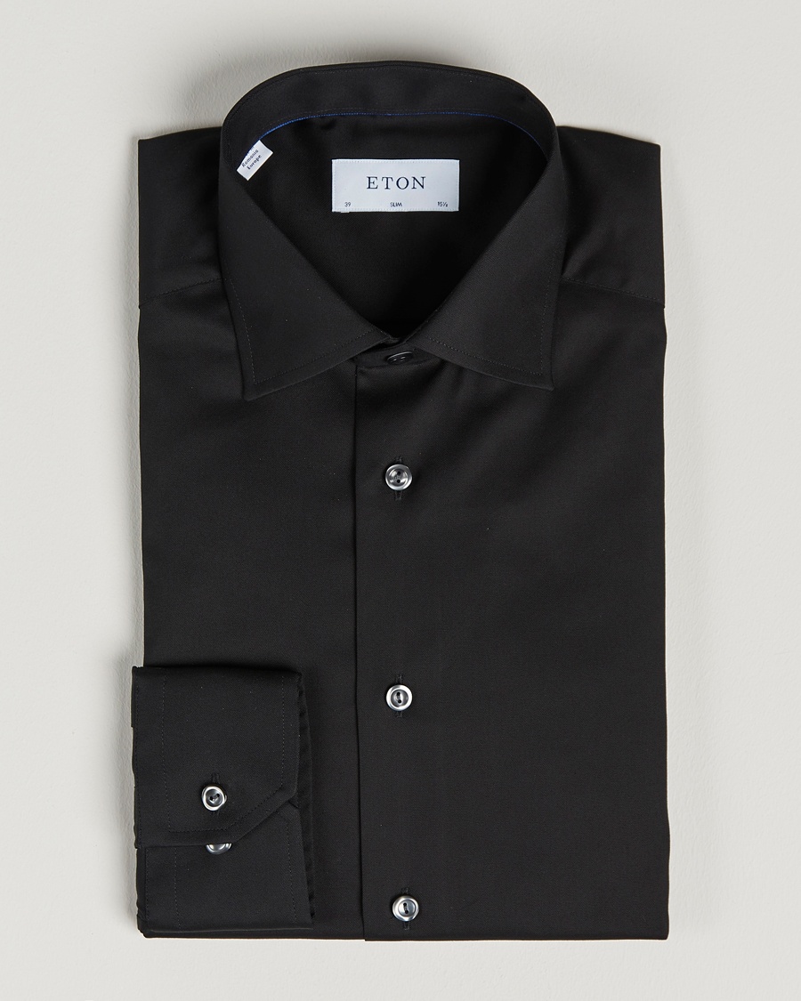 Eton Slim Fit Shirt Black – Nero