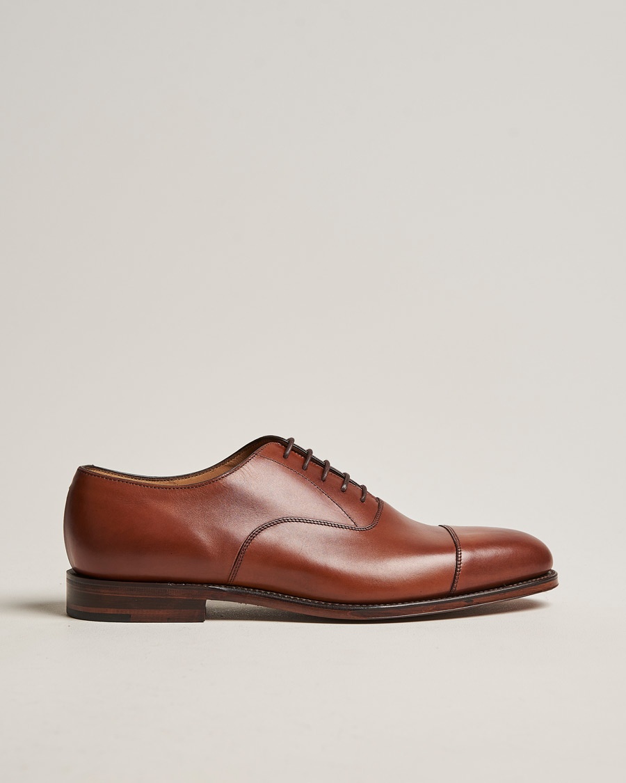 Loake 1880 Aldwych Oxford Mahogany Burnished Calf – Marrone