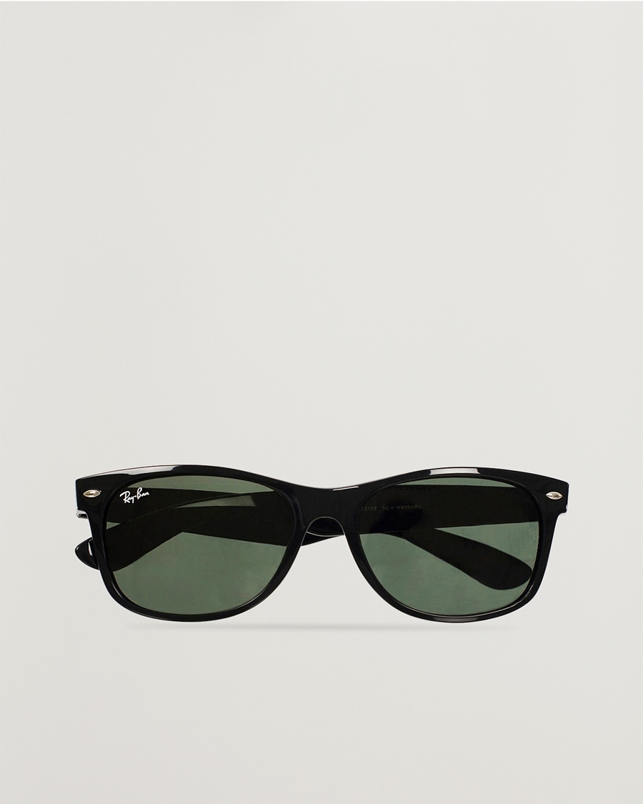 Ray-Ban New Wayfarer Sunglasses Black/Crystal Green – Nero