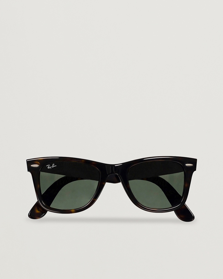 Ray-Ban Original Wayfarer Sunglasses Tortoise/Crystal Green – Marrone