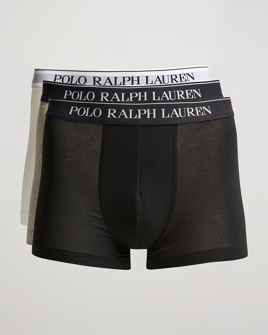 Polo Ralph Lauren 3-Pack Trunk Grey/White/Black – Bianco