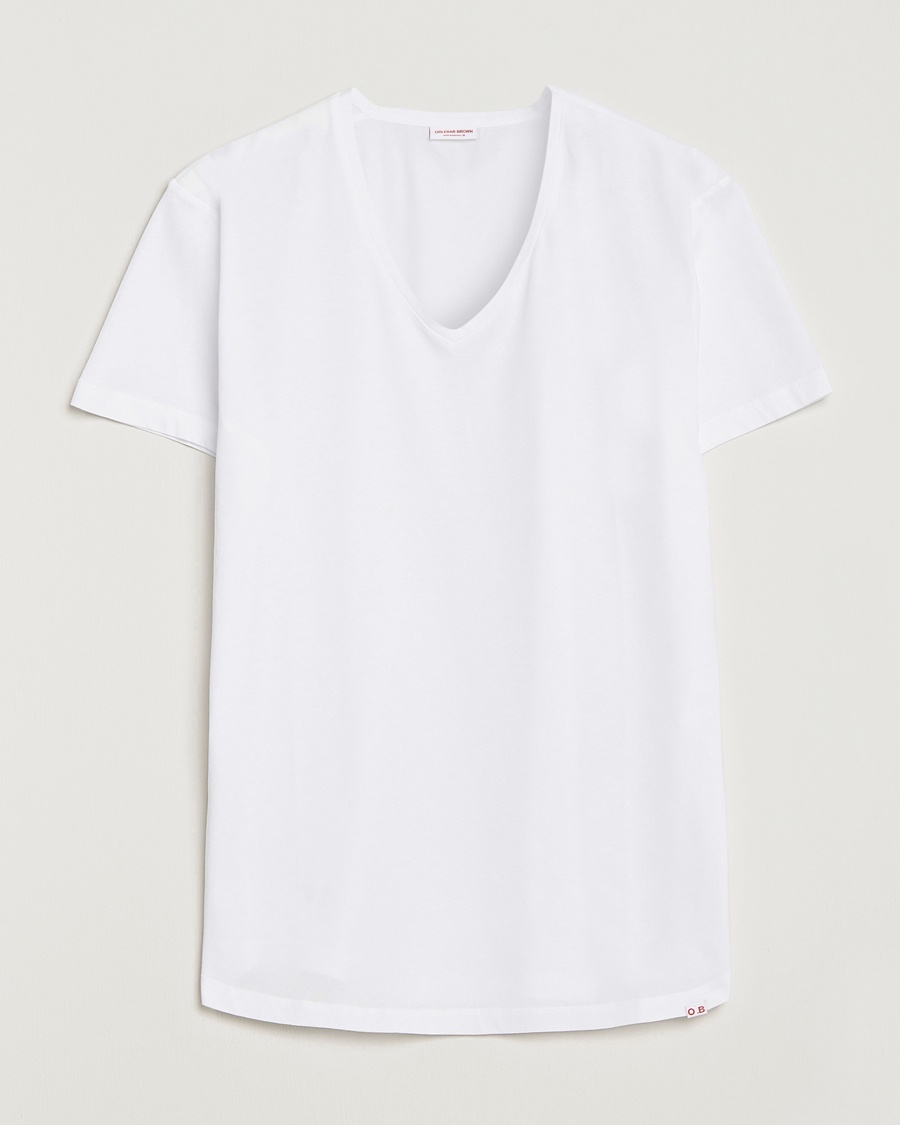 Orlebar Brown OB V-Neck Tee White – Bianco