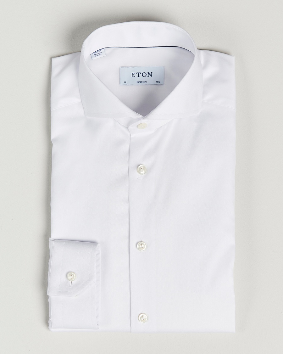 Eton Super Slim Fit Shirt Cutaway White – Bianco