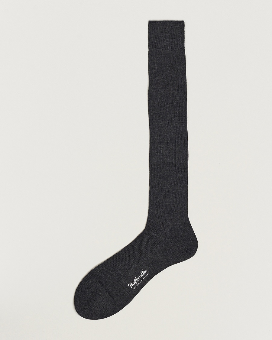 Pantherella Naish Long Merino/Nylon Sock Charcoal – Grigio