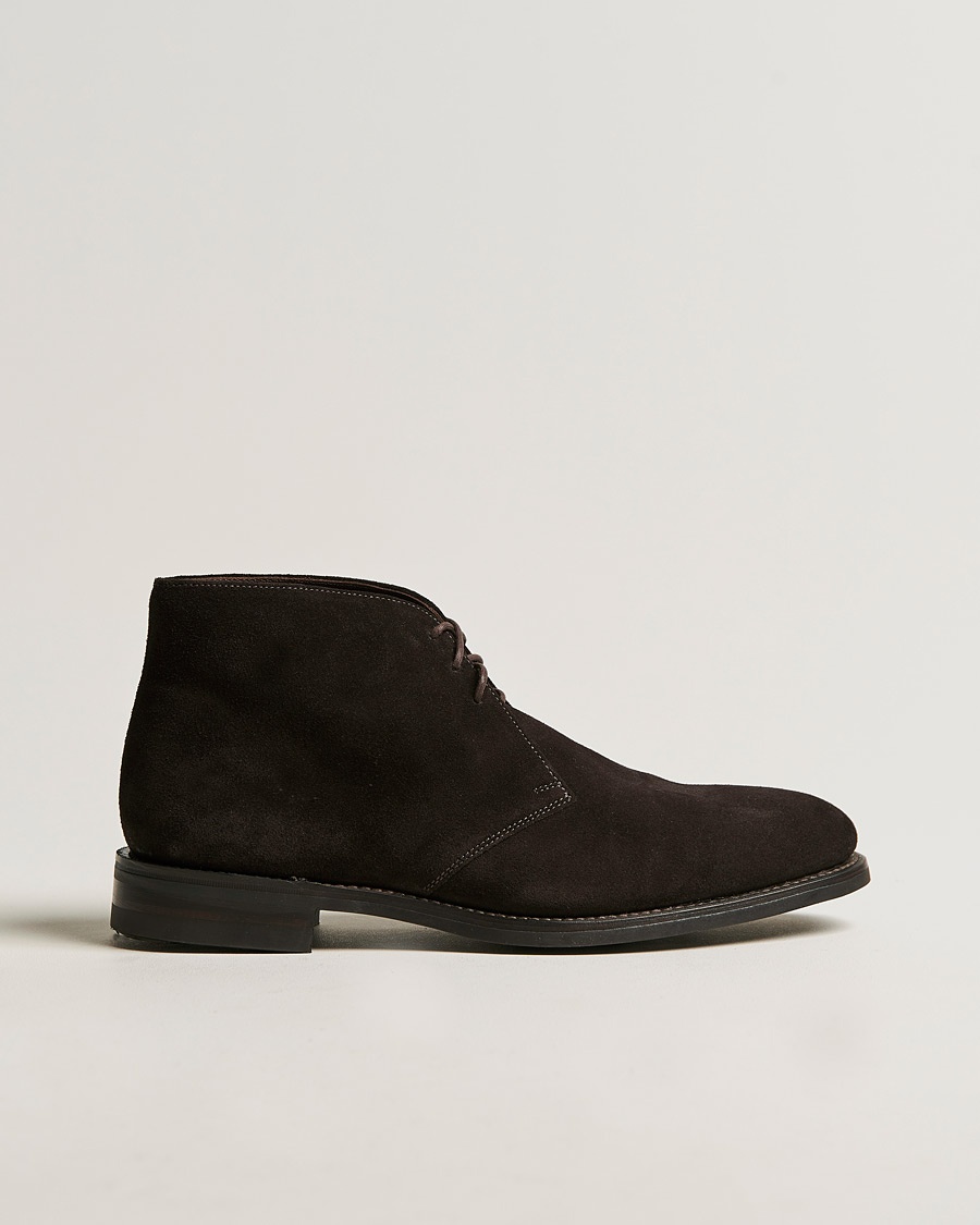 Loake 1880 Pimlico Chukka Boot Dark Brown Suede – Marrone