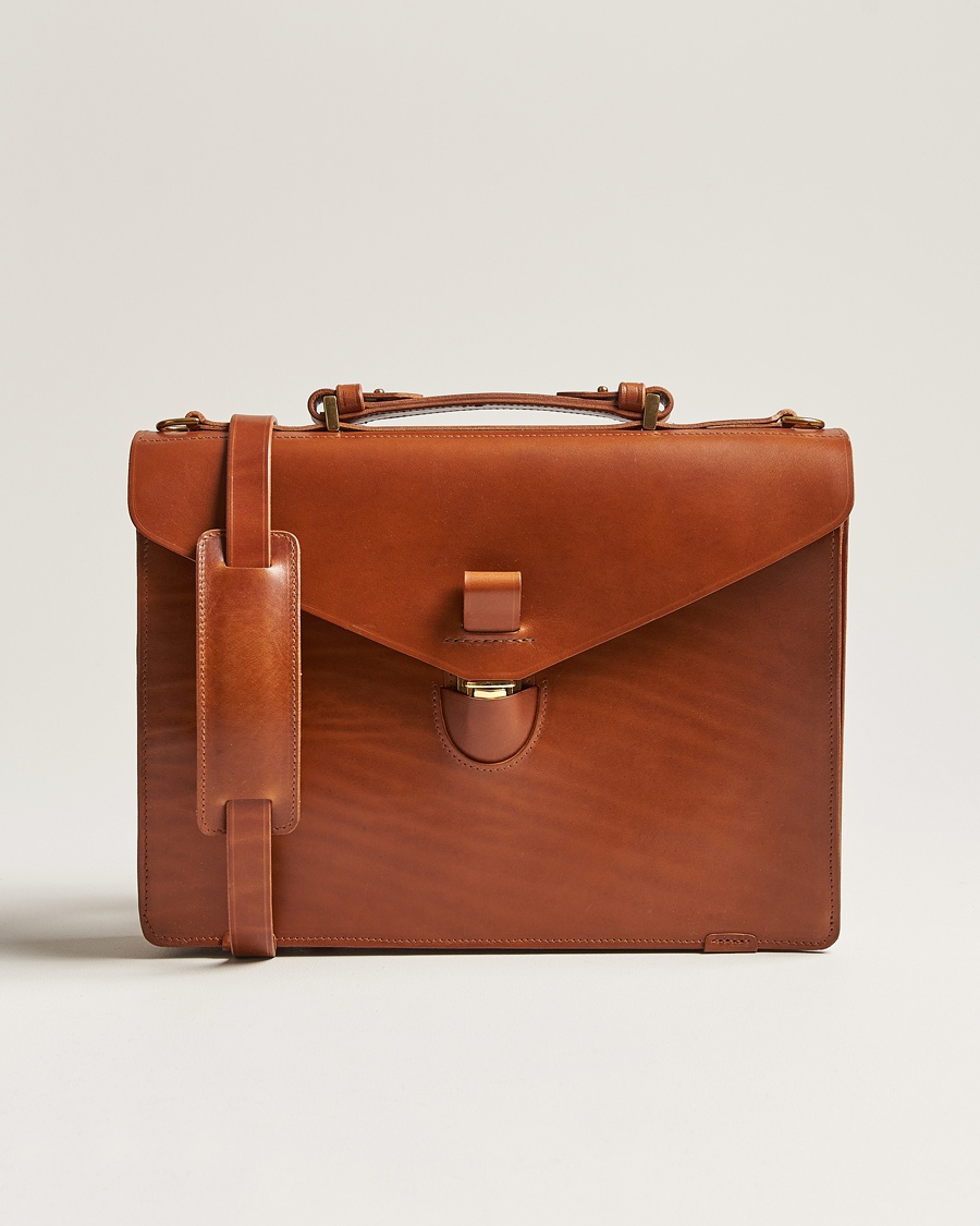 Tärnsjö Garveri TG1873 Briefcase Cognac – Marrone