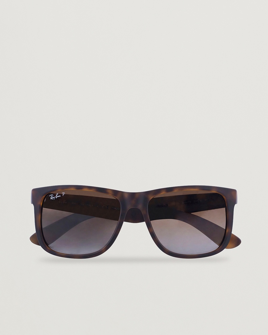 Ray-Ban 0RB4165 Justin Polarized Wayfarer Sunglasses Havana/Brown – Marrone