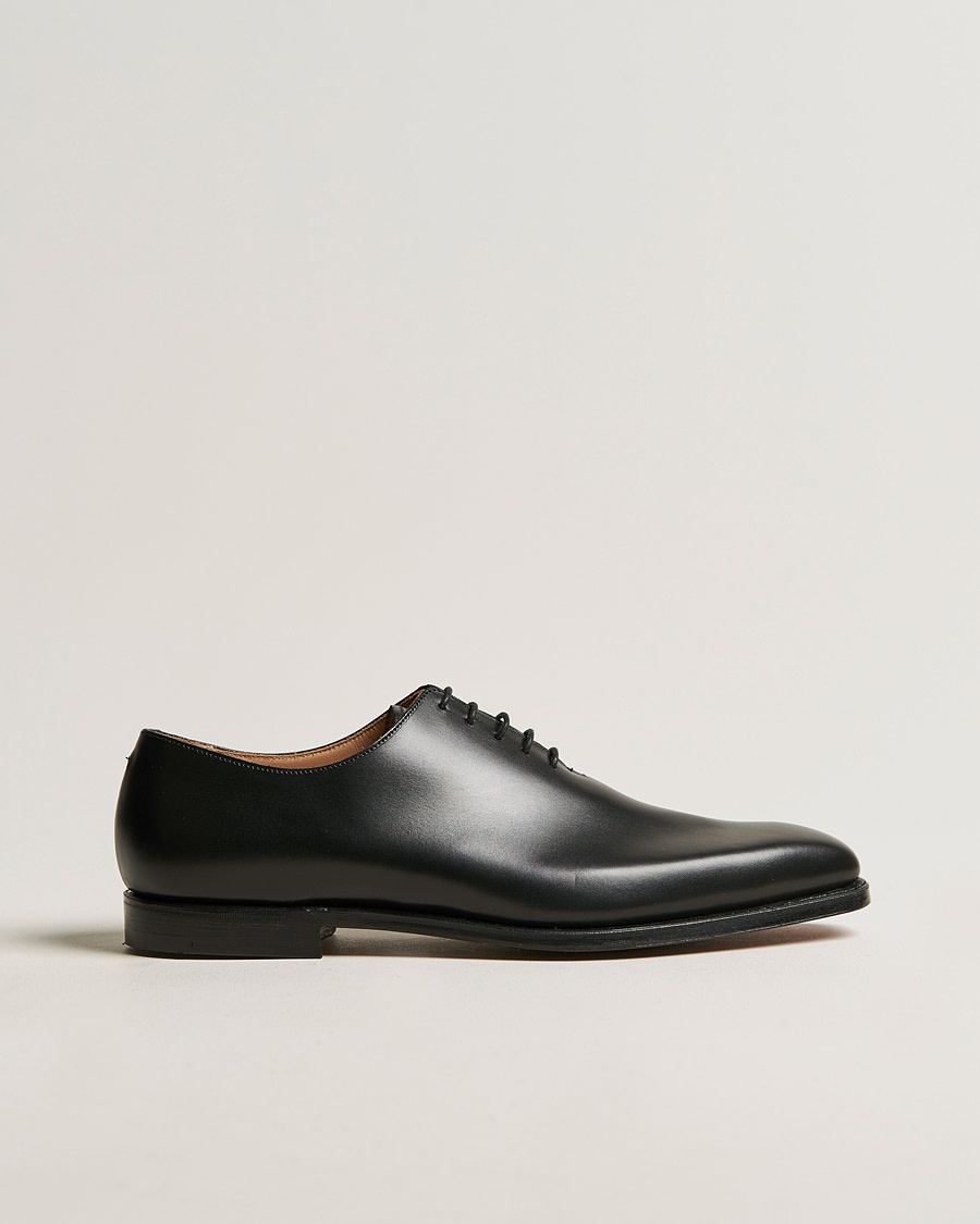 Crockett & Jones Alex Wholecut Oxford Black Calf – Nero