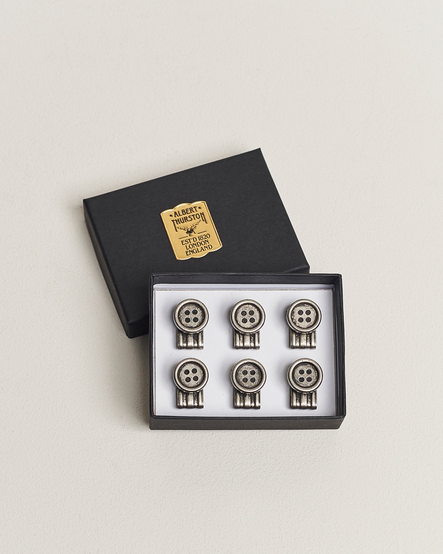 Albert Thurston Brace Buttons 6-pack – Grigio
