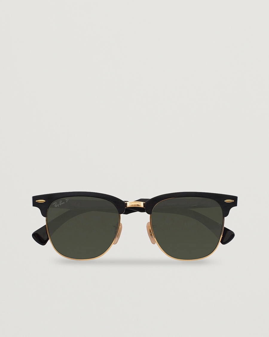 Ray-Ban 0RB3507 Clubmaster Sunglasses Black Arista/Polar Green – Nero