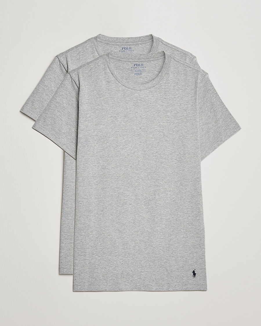 Polo Ralph Lauren 2-Pack Cotton Stretch T-Shirt Andover Heather – Grigio