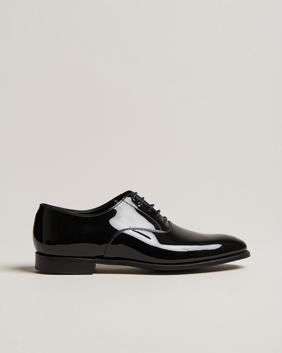 Crockett & Jones Overton Oxfords Black Patent – Nero