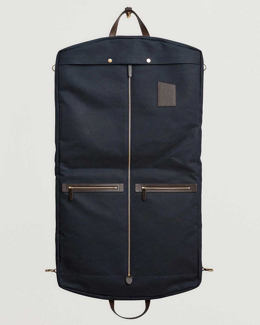 Mismo M/S Suit Carrier Navy/Dark Brown – Blu