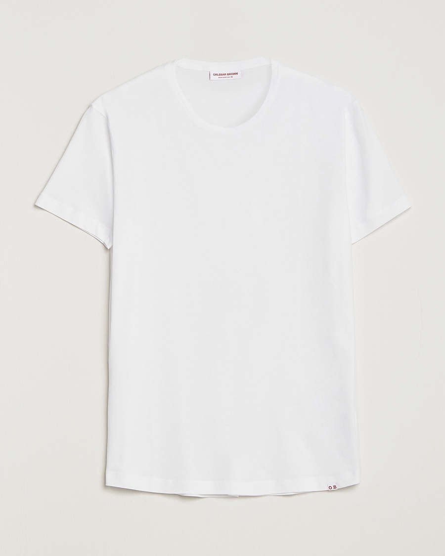 Orlebar Brown OB Crew Neck Tee White – Bianco