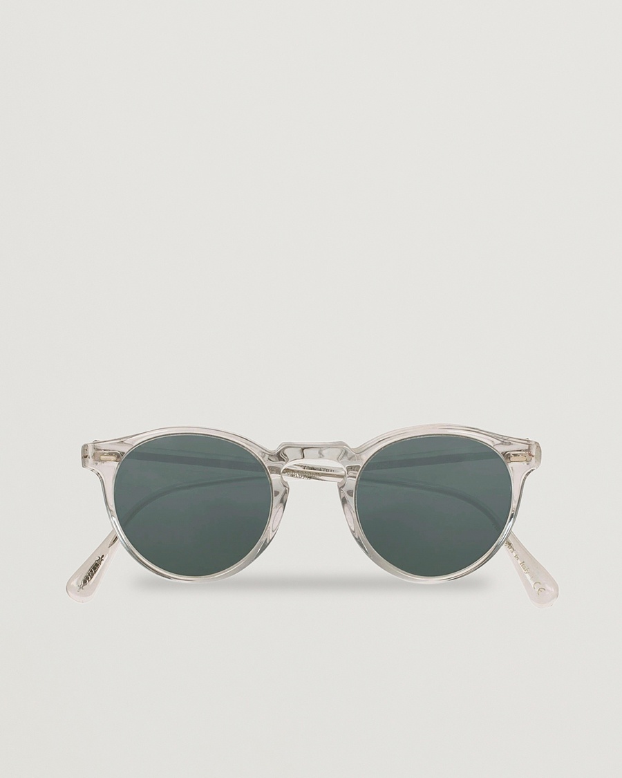 Oliver Peoples Gregory Peck Sunglasses Crystal/Indigo Photochromic – Trasparente