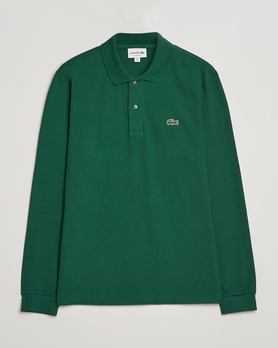 Lacoste Original Long Sleeve Polo Piké Green – Verde