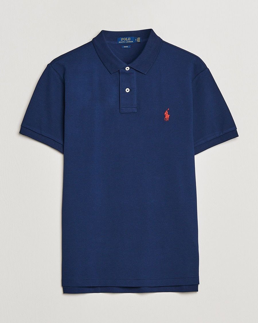 Polo Ralph Lauren Slim Fit Polo Newport Navy – Blu