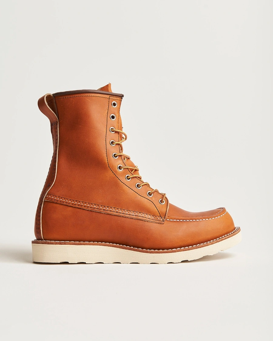 Red Wing Shoes Moc Toe High Boot Oro Legacy Leather – Marrone