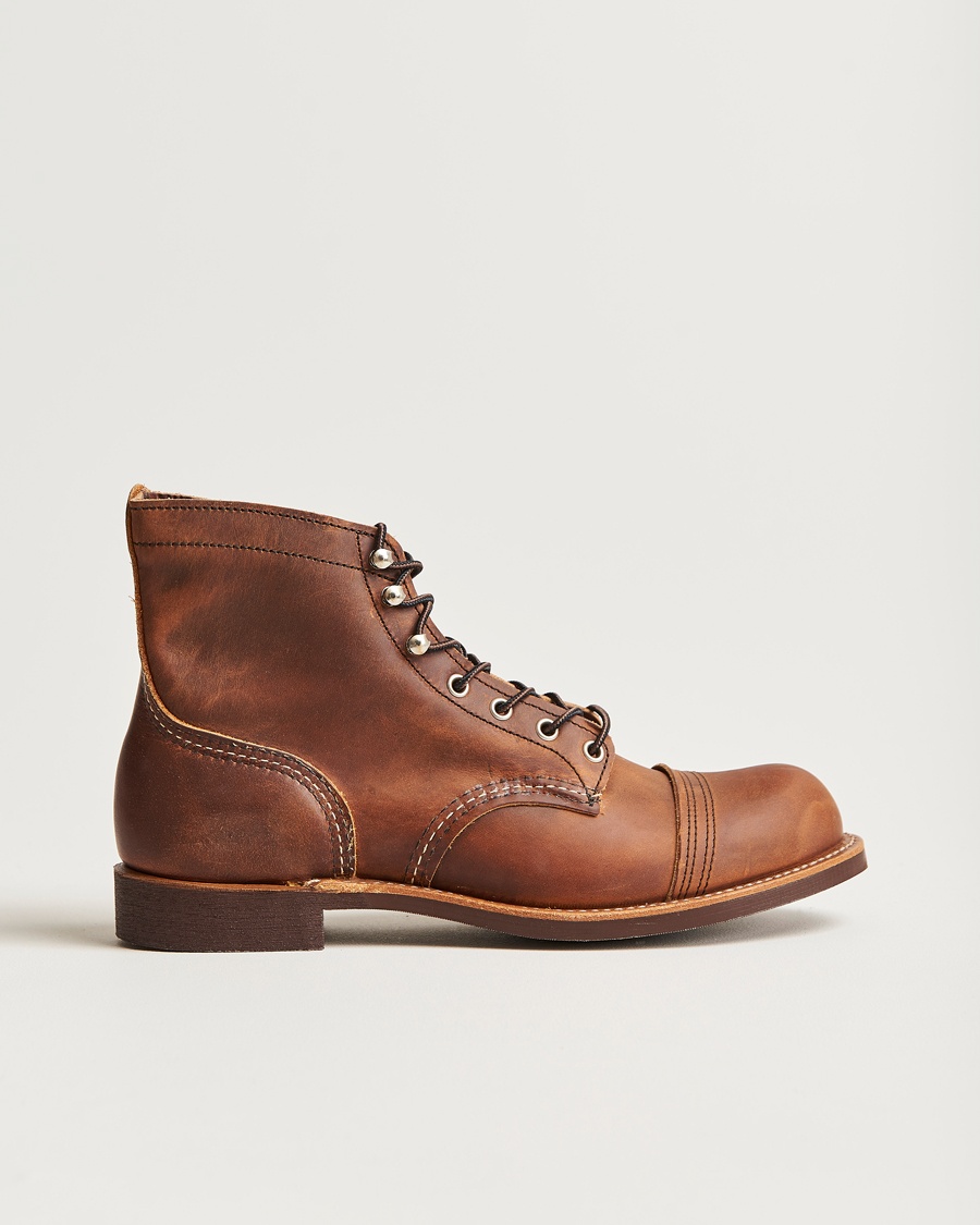 Red Wing Shoes Iron Ranger Boot Copper Rough/Though Leather – Marrone