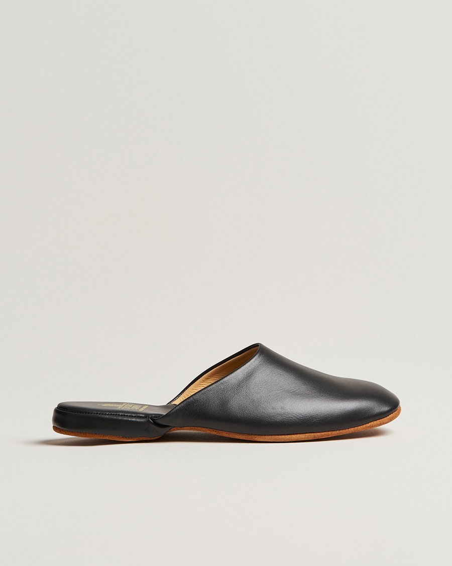 Crockett & Jones Mule Calf Home Slipper Black – Nero