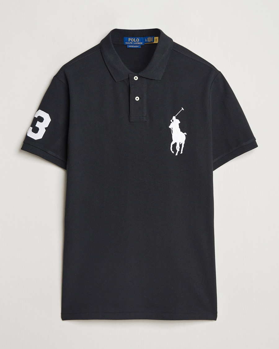Polo Ralph Lauren Custom Fit Big Pony Polo Polo Black – Nero