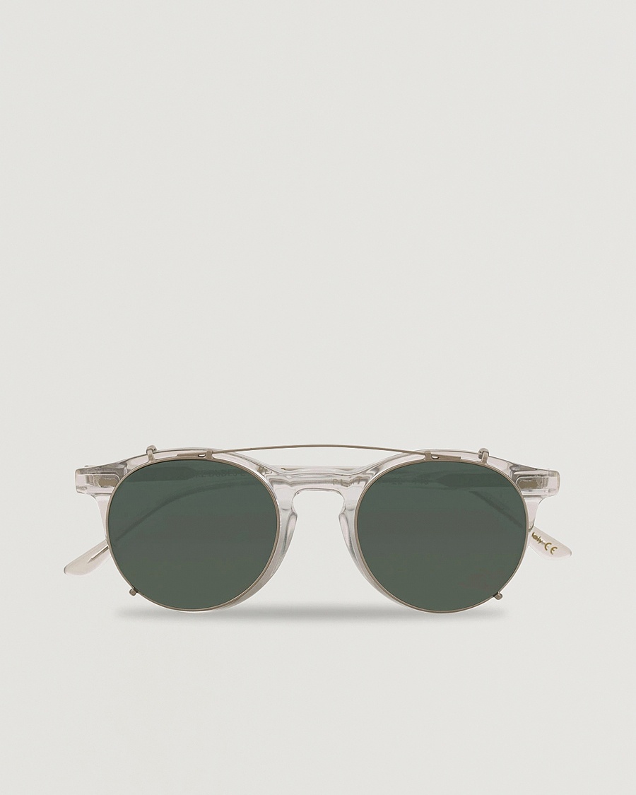 TBD Eyewear Pleat Clip On Sunglasses Transparent – Trasparente