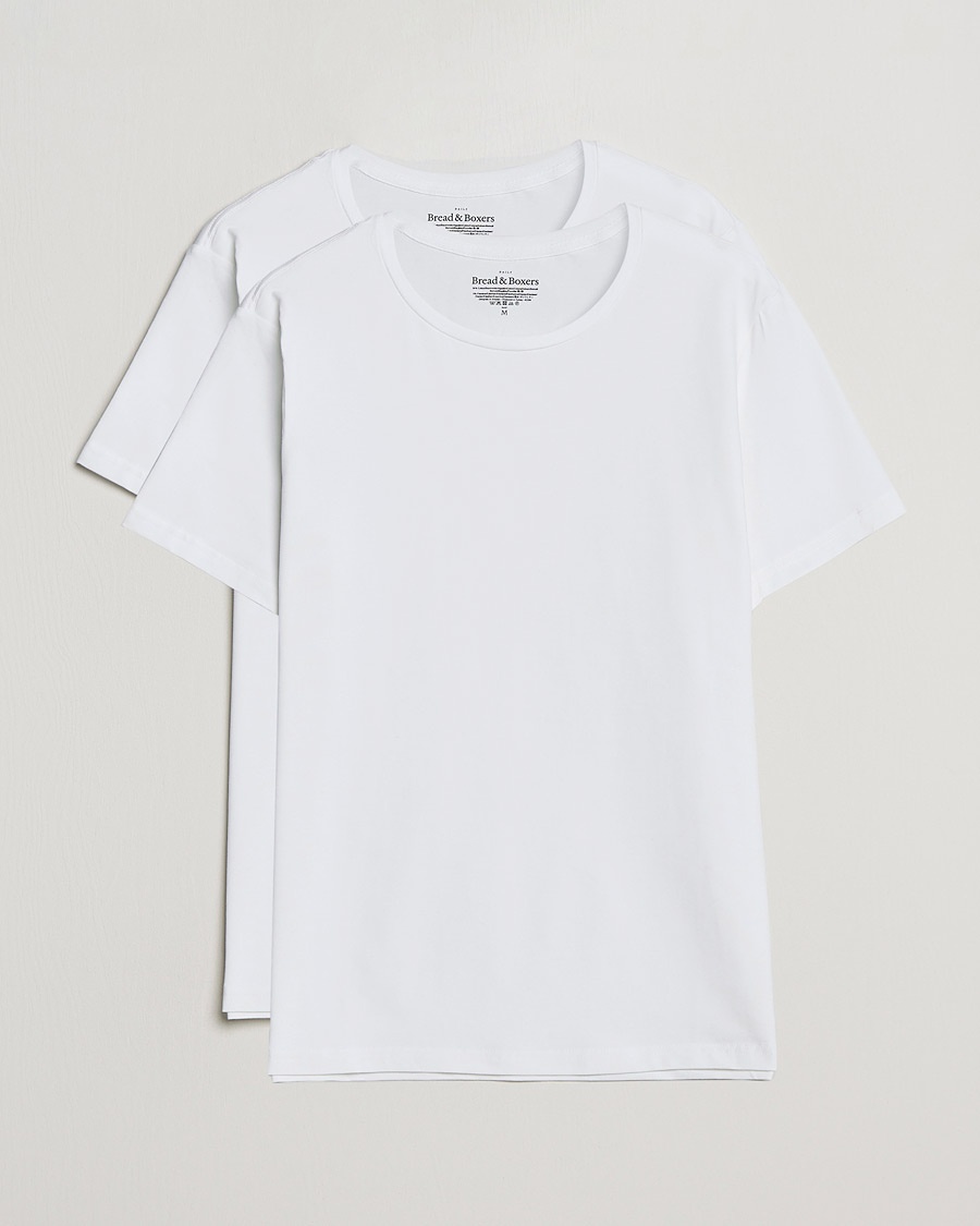 Bread & Boxers 2-Pack Crew Neck Tee White – Bianco