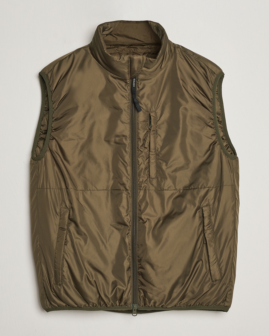 Aspesi Jil Padded Vest Dark Military – Verde