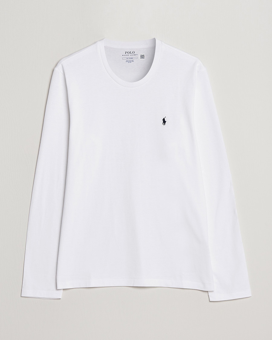 Polo Ralph Lauren Liquid Cotton Long Sleeve Crew Neck Tee White – Bianco