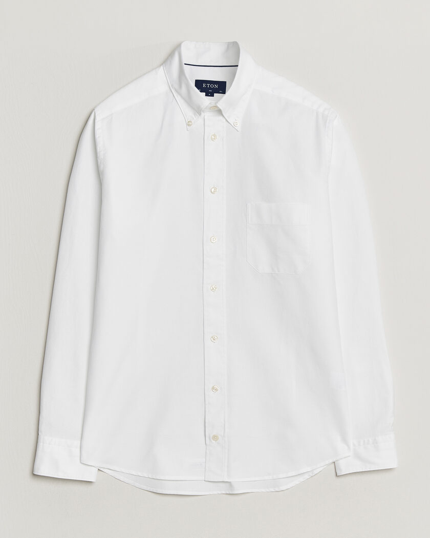 Eton Slim Fit Royal Oxford Button Down White – Bianco
