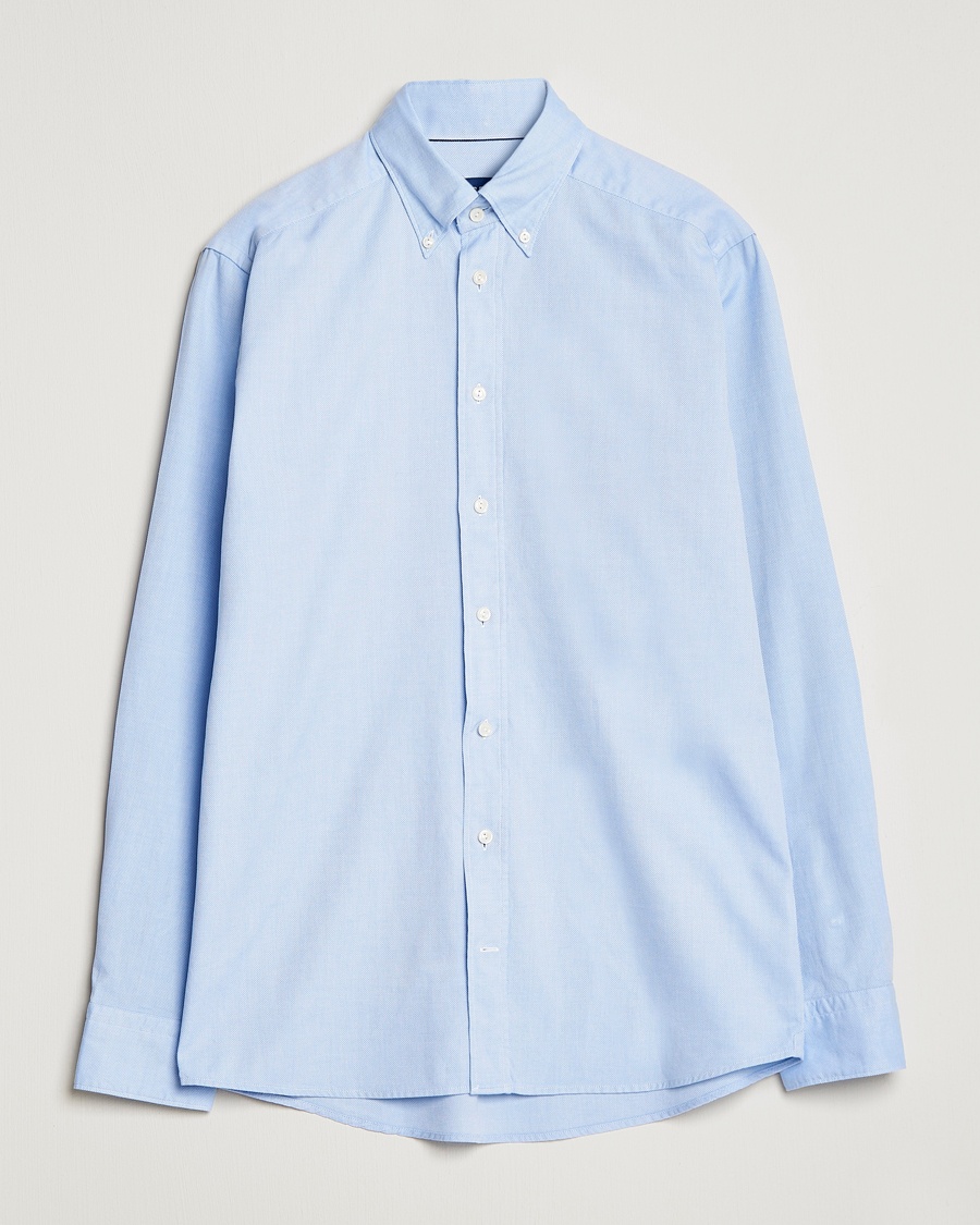 Eton Slim Fit Royal Oxford Button Down Light Blue – Blu