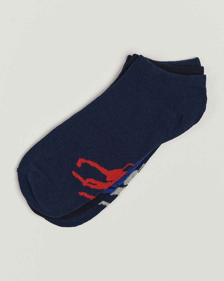 Polo Ralph Lauren 3-Pack Sneaker Sock Navy Multi – Blu