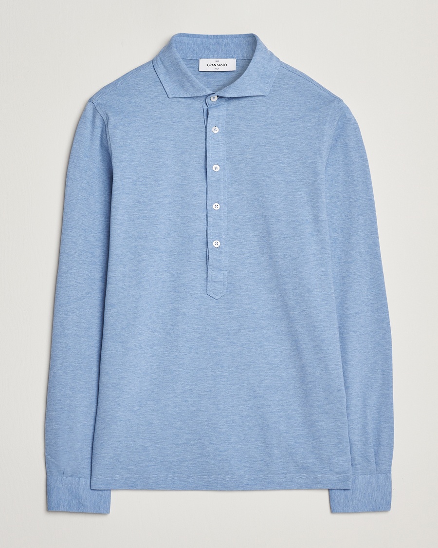 Gran Sasso Popover Shirt Light Blue – Blu