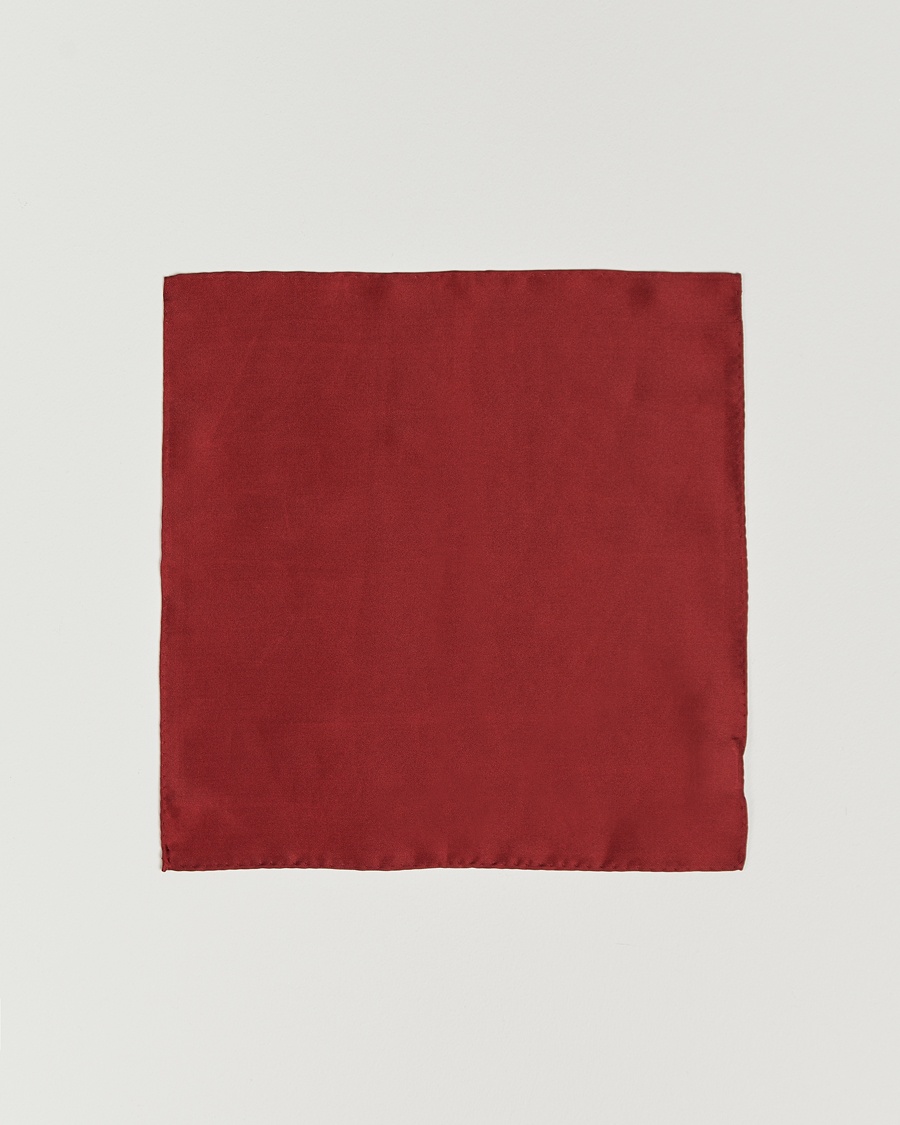 Amanda Christensen Handkercheif Silk Wine Red – Rosso