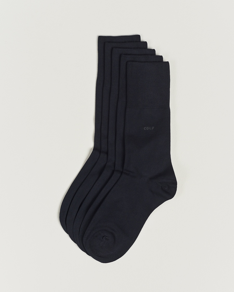 CDLP 5-Pack Bamboo Socks Navy Blue – Blu