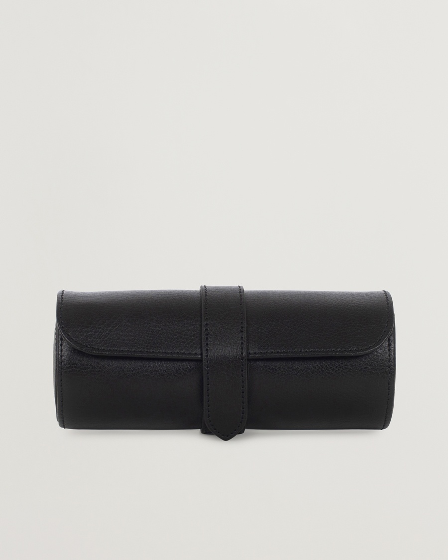 WOLF Blake Triple Watch Roll Black/Grey – Nero