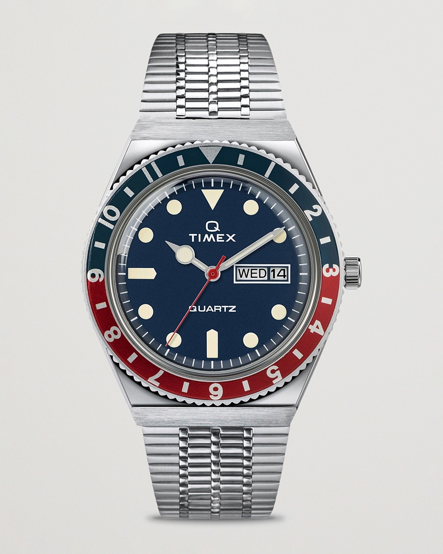 Timex Q Reissue 1979 Silver/Blue Dial – Argento