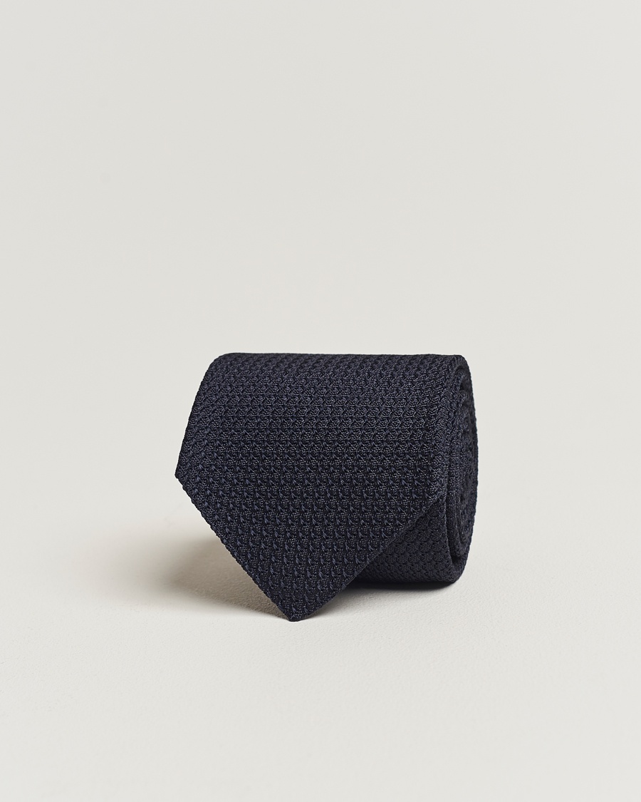 Amanda Christensen Silk Grenadine 8 cm Tie Navy – Blu