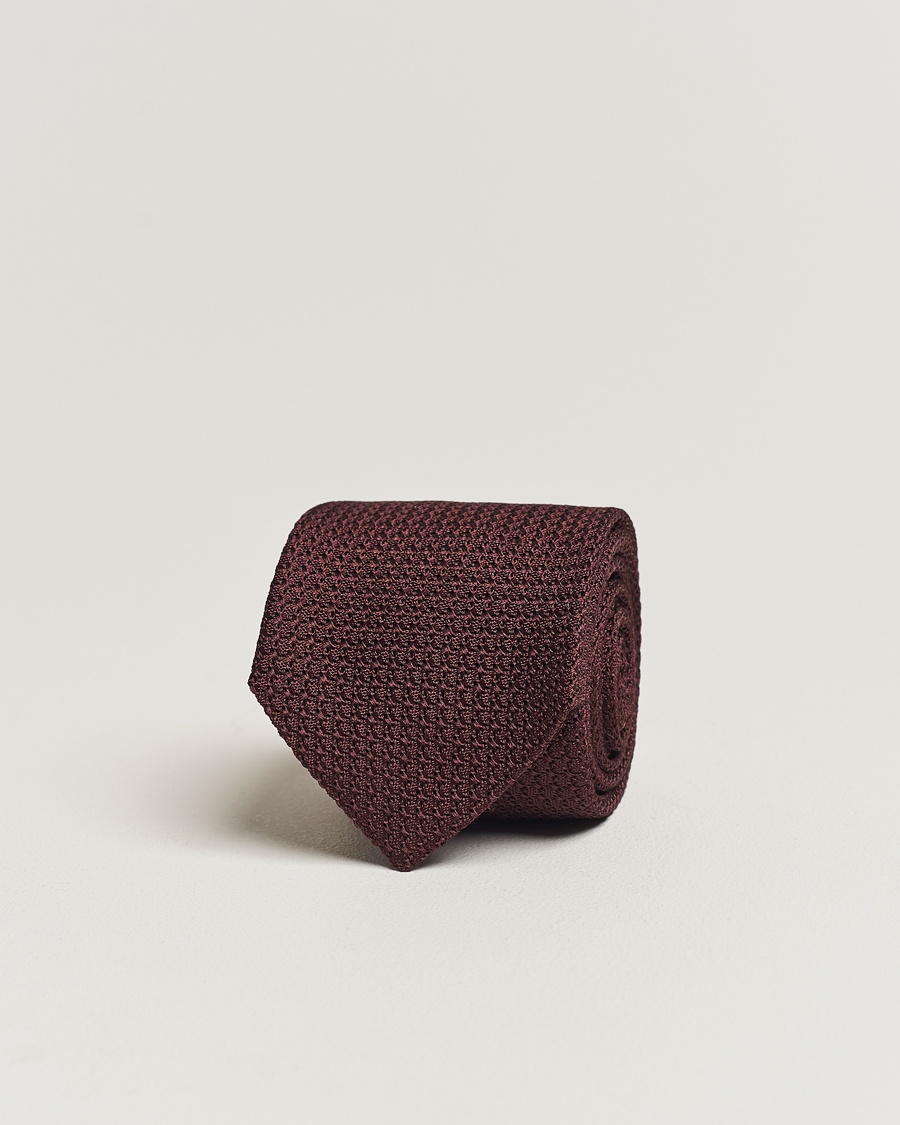 Amanda Christensen Silk Grenadine 8 cm Tie Wine – Rosso