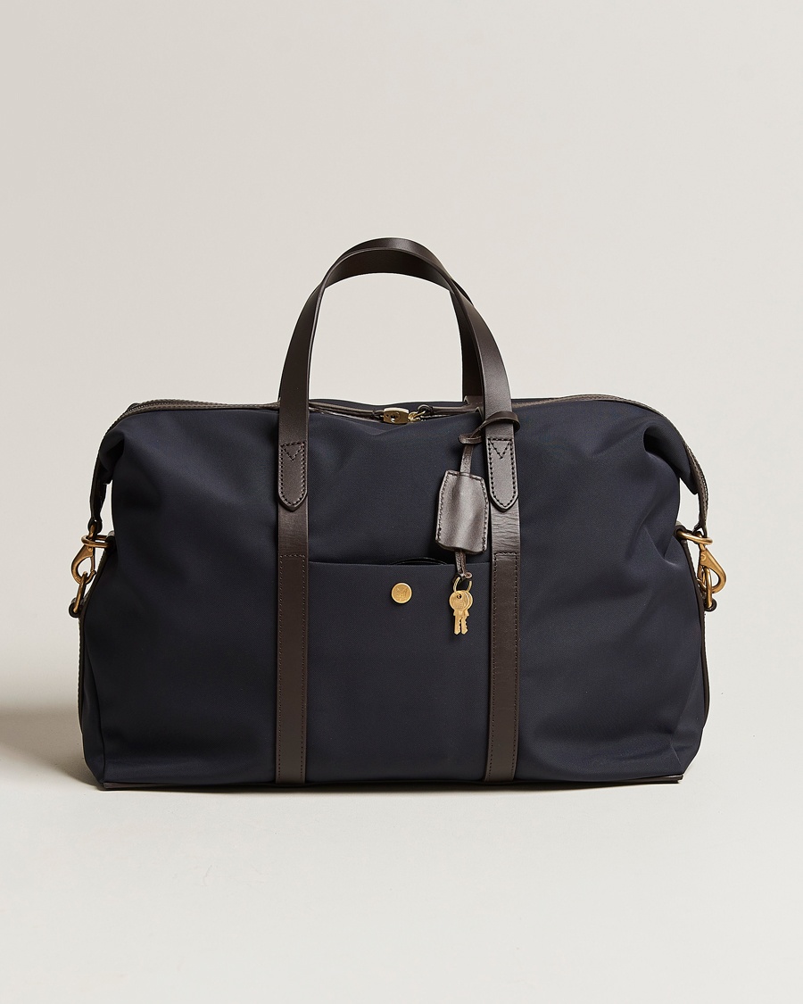 Mismo M/S Avail 48h Nylon Weekendbag Navy/Dark Brown – Blu