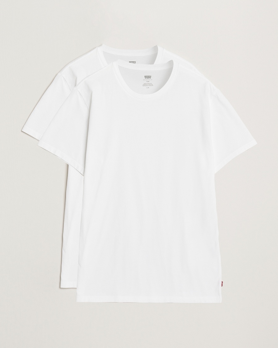 Levi's 2-Pack Crew Neck T-Shirt White – Bianco