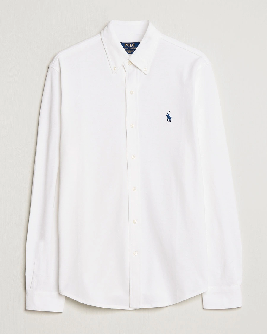 Polo Ralph Lauren Featherweight Mesh Shirt White – Bianco