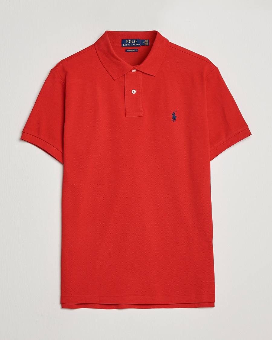 Polo Ralph Lauren Custom Slim Fit Polo Red – Rosso